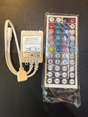 RGB CONTROLLER BOX IR REMOTE CONTROL 12V 44Tasten