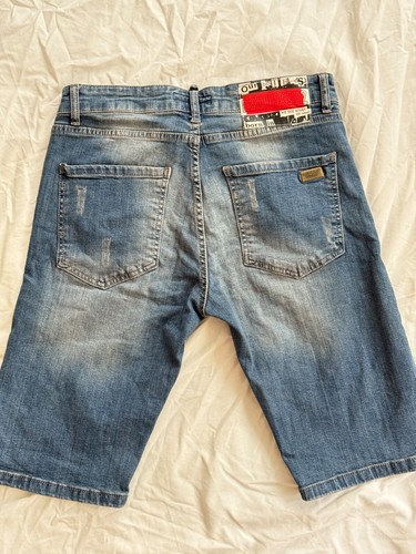 Pantalones Cortos Denim DSQUARED2 Para Hombre Talla IT 34 - S, Hecho en Italia - DE COLECCIÓN - Imagen 8 de 14