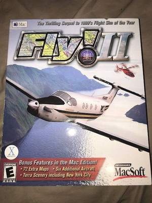 MacSoft FLY ! II - FLIGHT SIMULATOR Game for Mac w/ Manual SEALED BOX NEW OSX