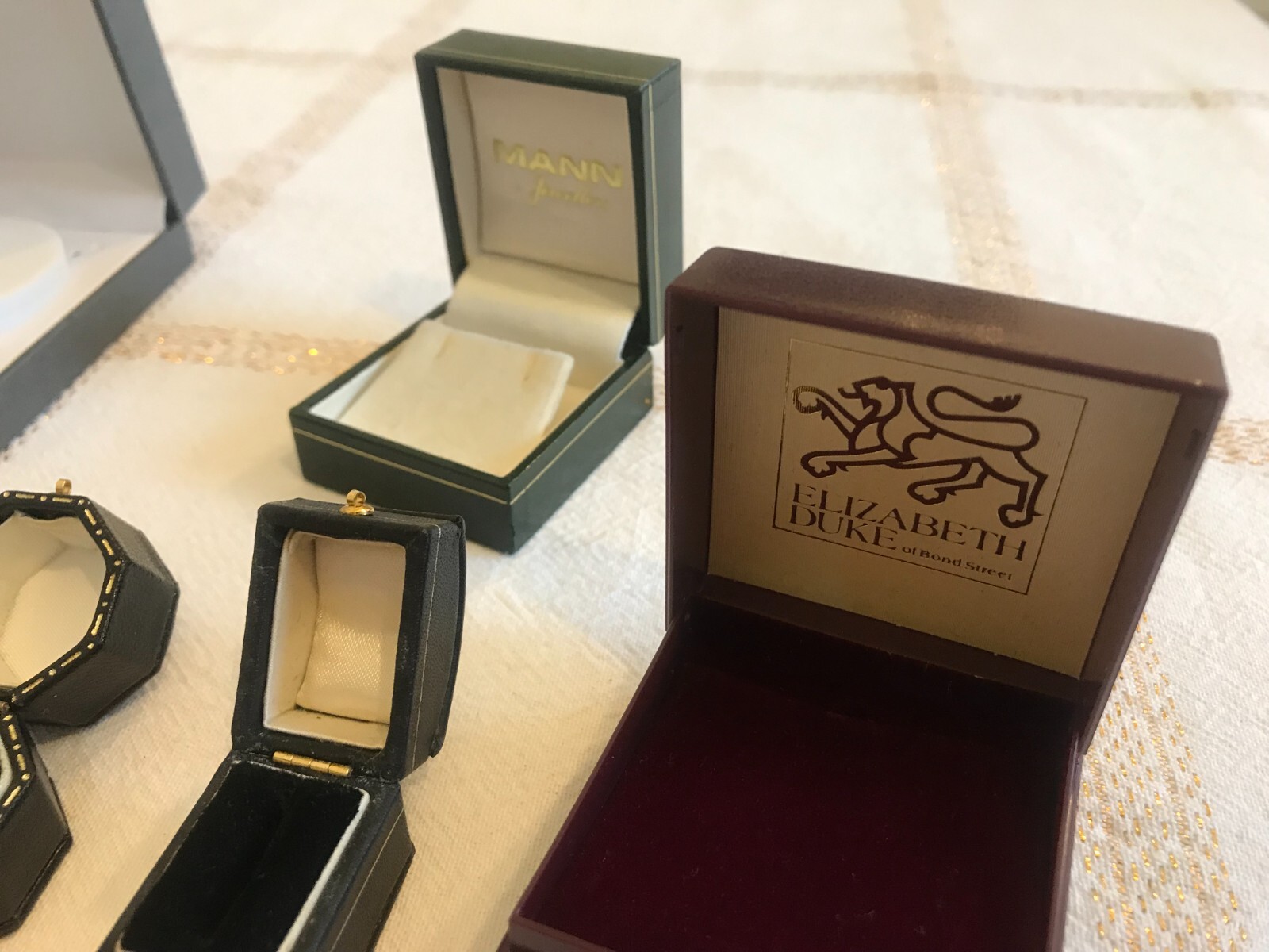 A COLLECTION OF EIGHT USED RING AND OTHER JEWELLERY BOXES. eBay