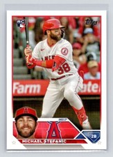 2023 Topps Update #US124 Michael Stefanic RC Los Angeles Angels Rookie Card MLB