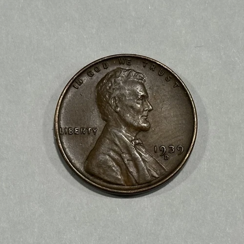 1939 D - Lincoln Wheat Penny - XF/AU