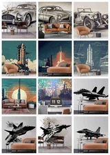 3D Drawing Car Fighter Self-adhesive Wallpaper Removable Wallpaper Wall Mural