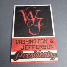 Washington  Jefferson Presidents Pennsylvania 4x6 Scrapbook Shadowbox Artwork