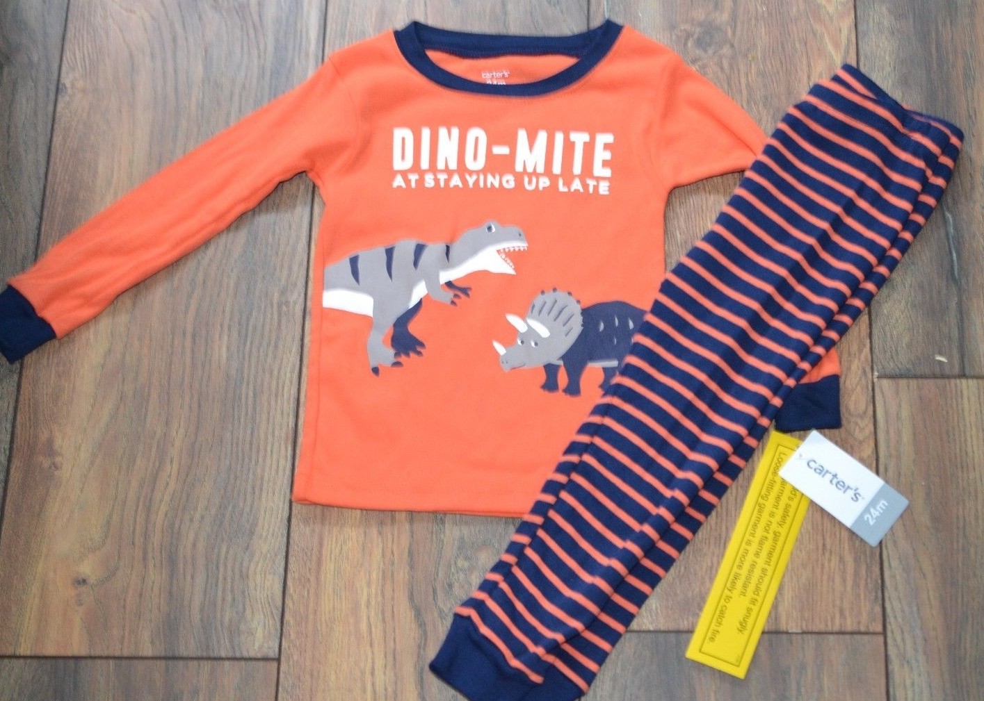 2 Piece Carter's Snug Fit Pajamas Sleepwear Set 24 Months Dinosaur eBay