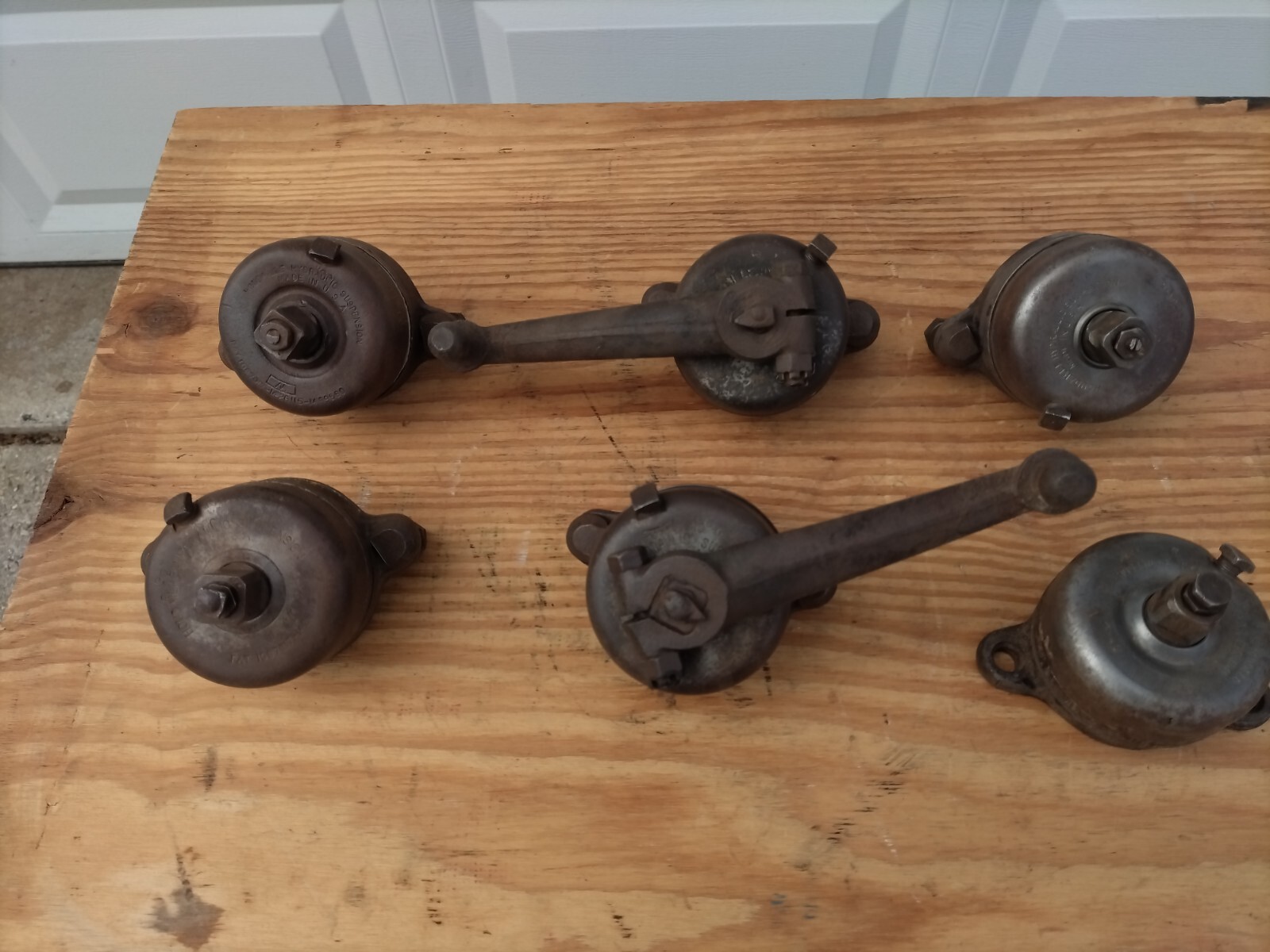 6 Model A Ford Shock Absorbers Ford Script 4 Work 2 Frozen Houdaille eBay