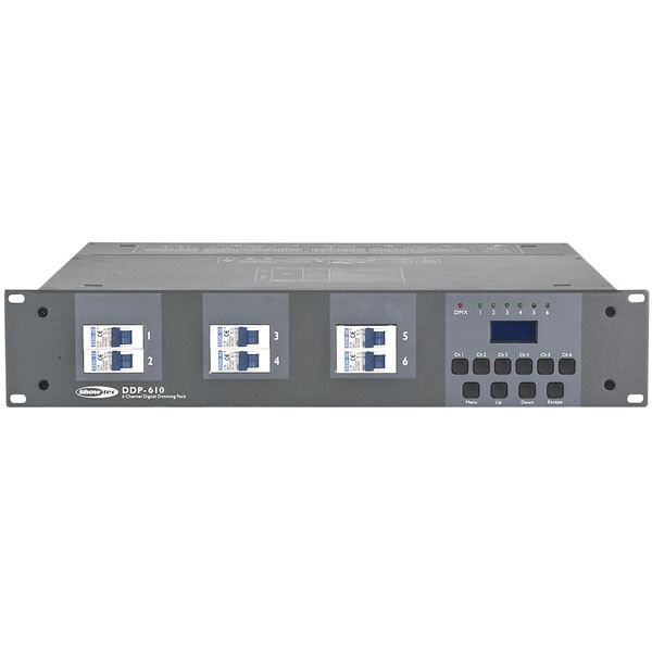 Showtec - Ddp-610t Digitales Dimmerpack Mit 6 Kanälen, 10-a-sicherung,