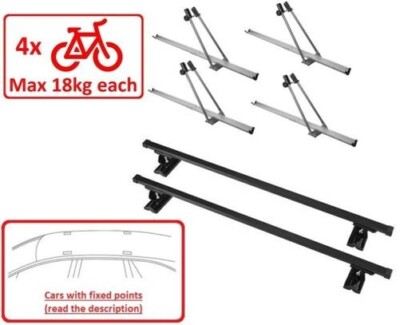 Satz Dach Rack + Fahrrad Ständer für 4 Bikes M015/140 für Mazda Biante MPV