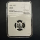 1952 Proof Silver Roosevelt Dime 10c NGC PF67