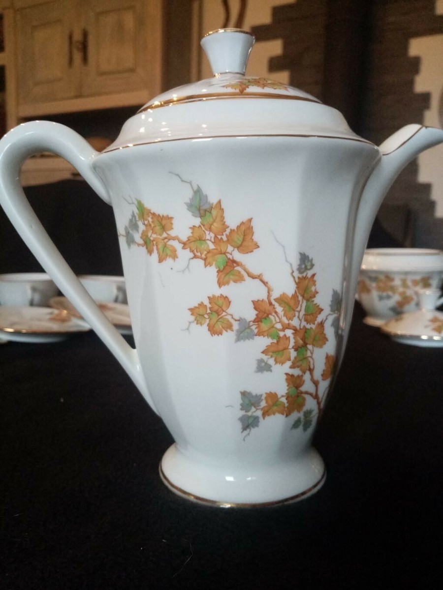 Service à café / thé M et S fabriqué en Berry - Pâte de Limoges