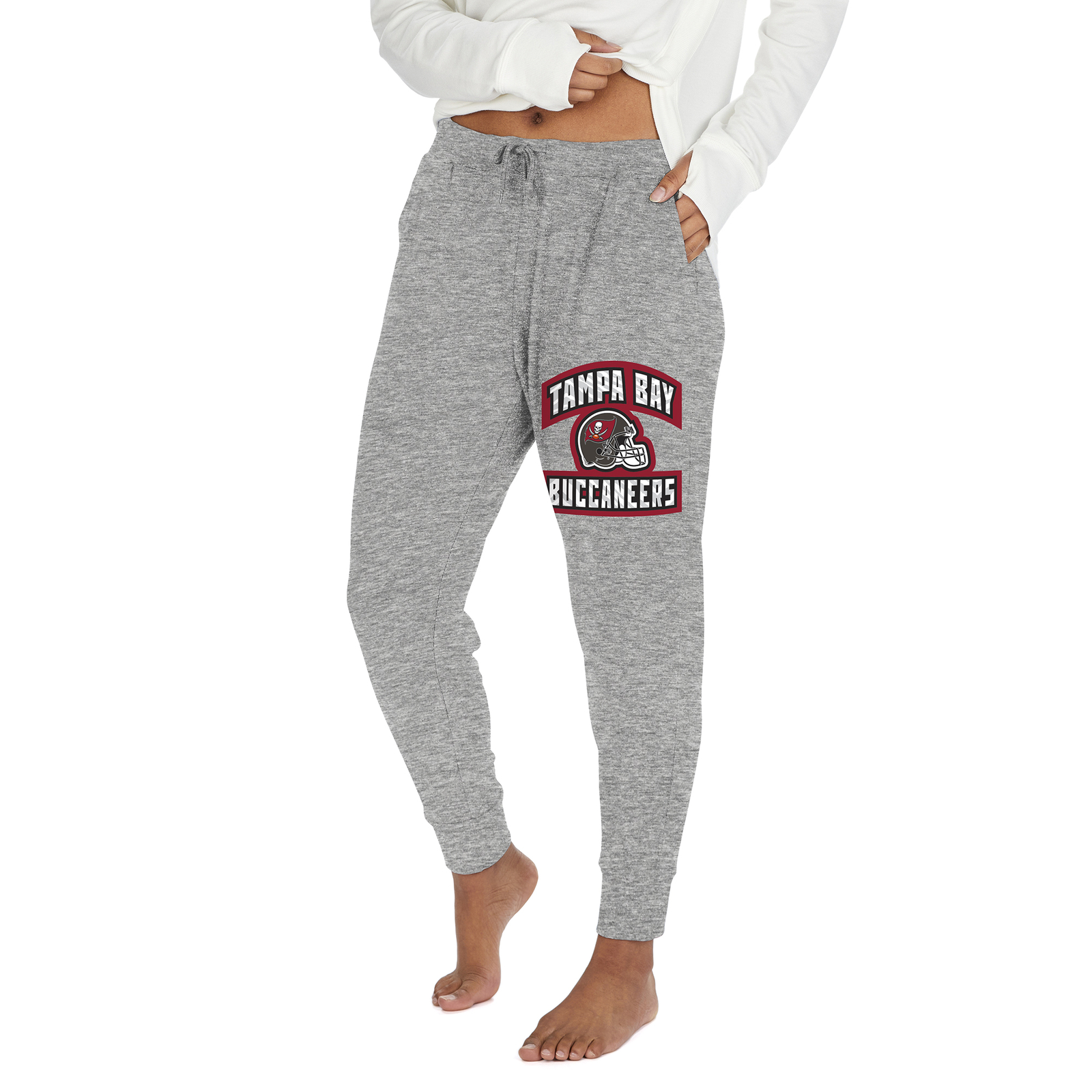 Женские кроссовки для бега трусцой Zubaz NFL Tampa Bay Buccaneers Marled Grey Soft
