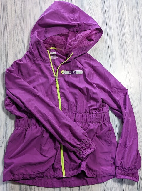 Giacca a vento FILA Sport donna taglia XL viola full zip