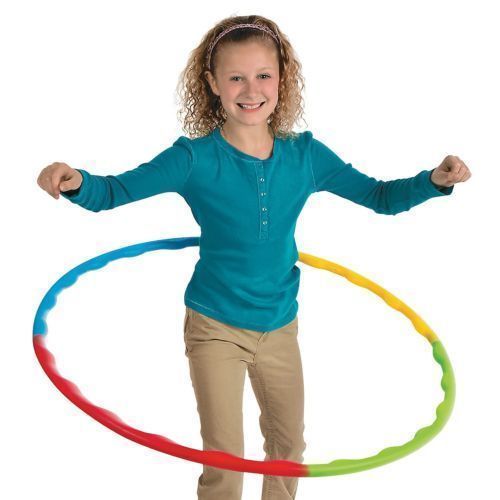 Juego de 2 aros Hula Hoop 66 cm ranura portátil juntos adultos niños deportes aeróbicos - Imagen 4 de 5