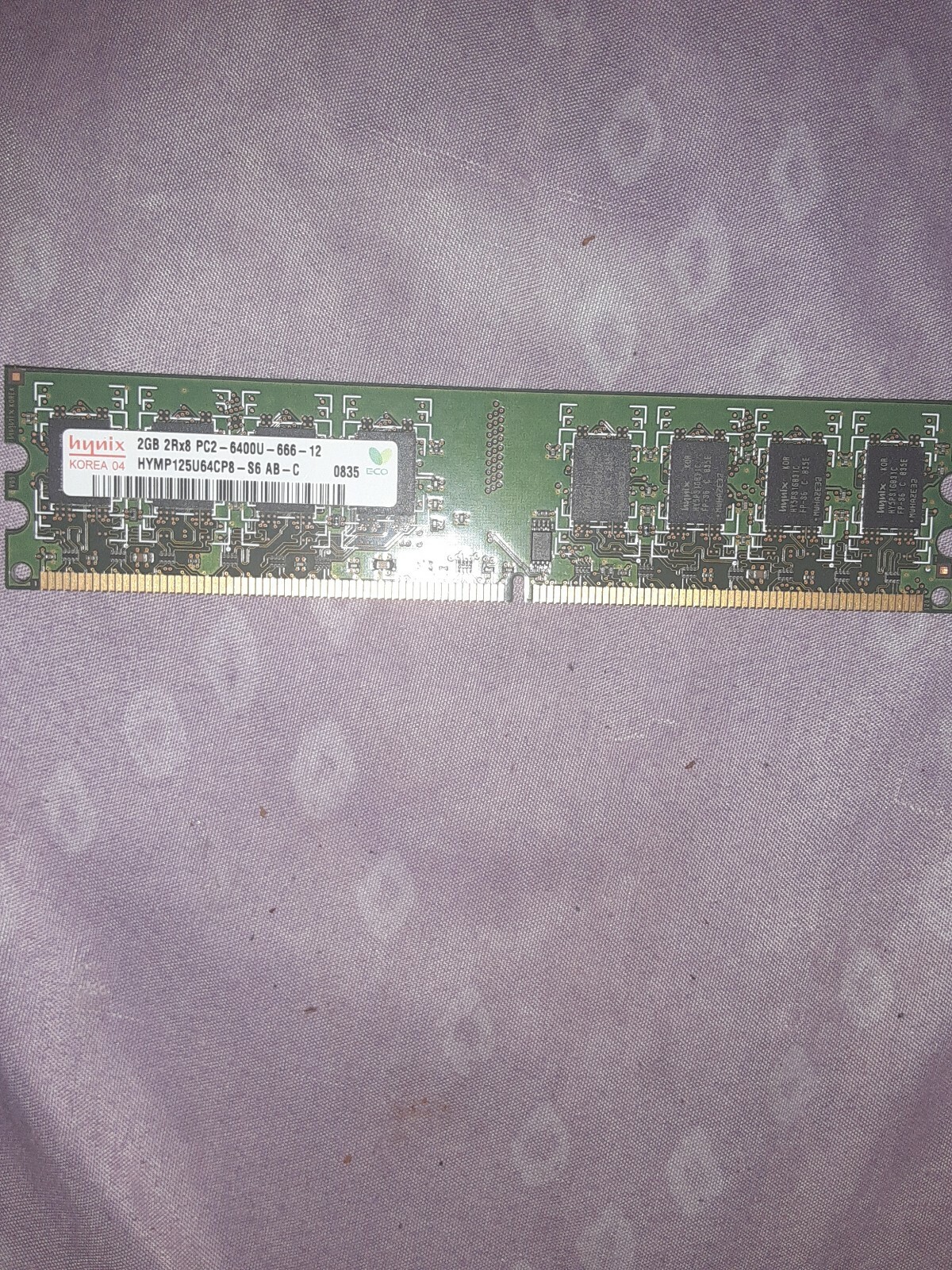 X2 Hynix 2gb 2rx8 Pc2 6400u 666 12 Hymp125u64cp8 S6 Ab C Memory For Sale Online