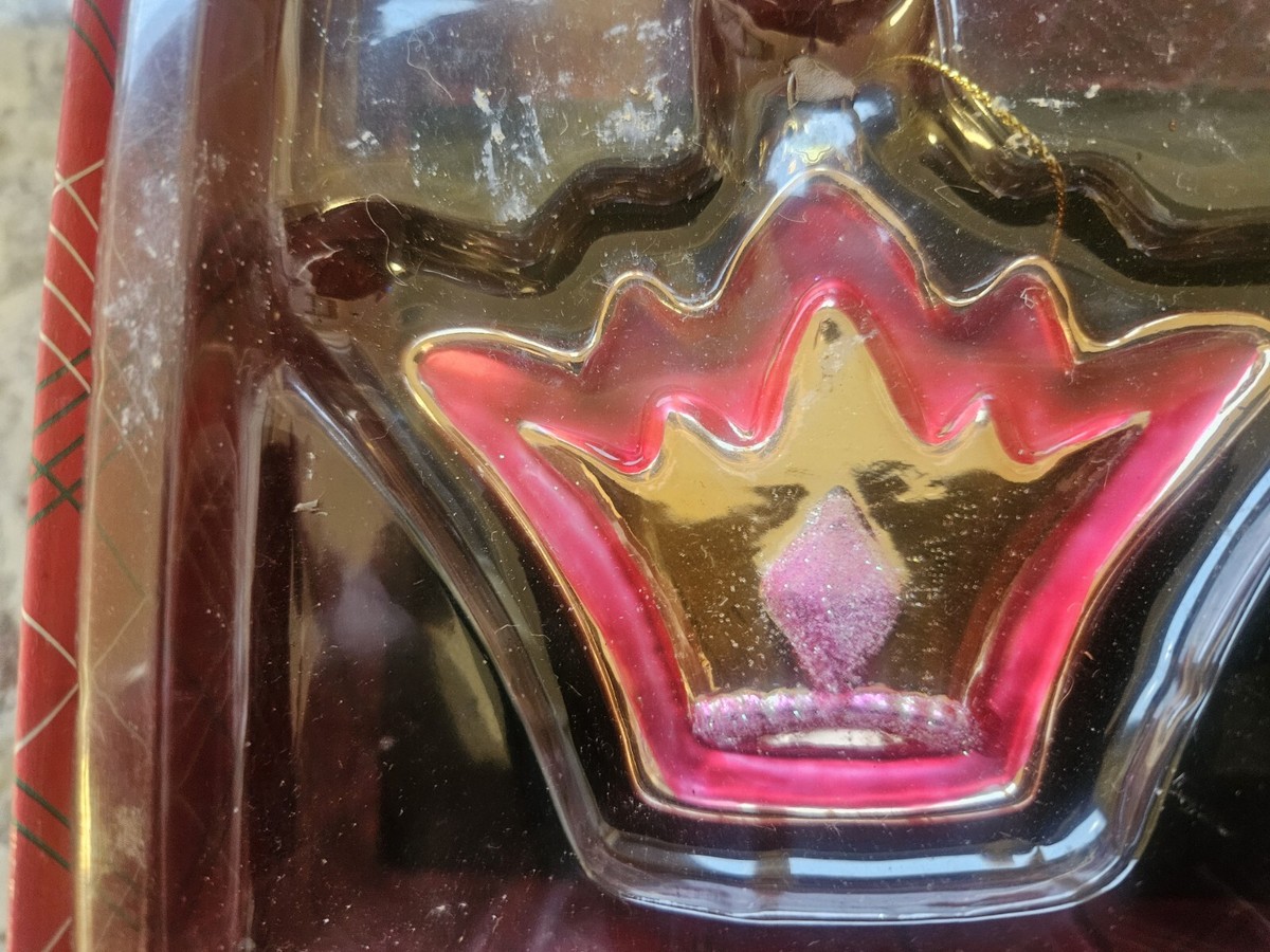 Disney Store Princess Glass Ornament Christmas Set Of 6 - New in