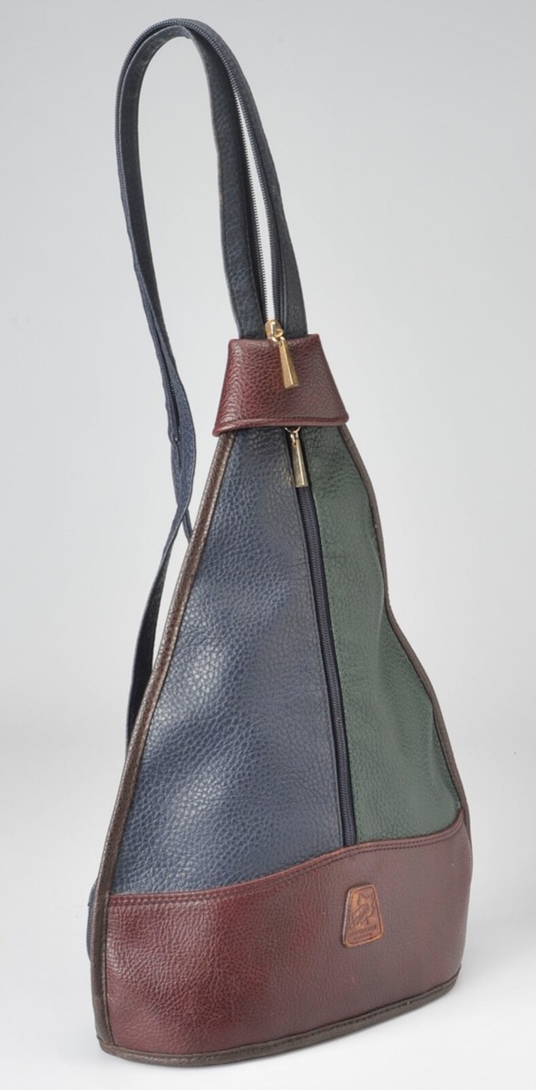 Vintage Mouflon Canada Leather Backpack Sling back Handbag