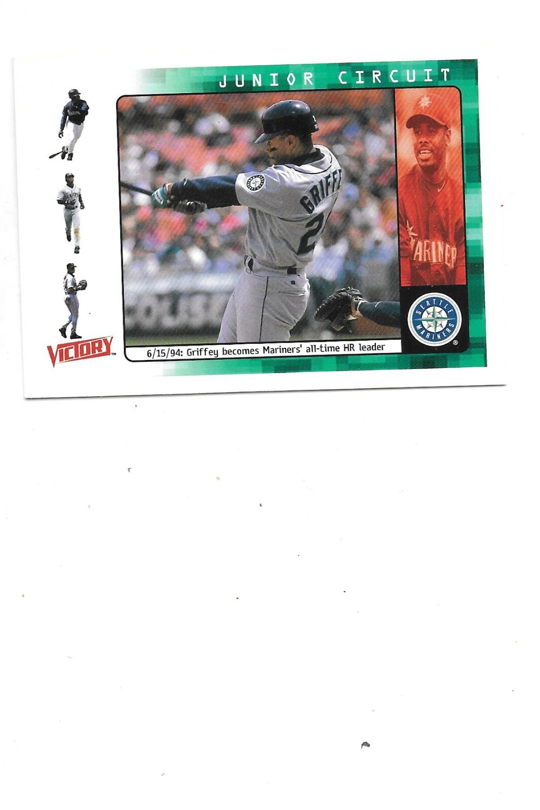 Ken Griffey Jr. 2000 Upper Deck Victory Baseball Card #415 Seattle Mariners-image
