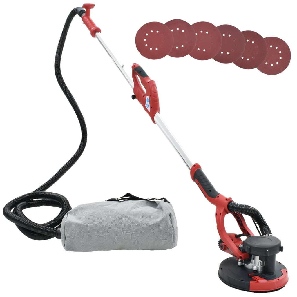 Levigatrice per Cartongesso con Aspiratore 750 W Parete Muro Soffitto vidaXL