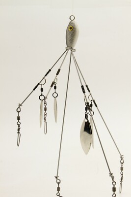 Alabama Belt Buckles Alabama Umbrella Rig  5 Wire Fishing Lure With 4  Blade Teaser Arms Alabama Crimson Tide Ring