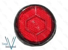 Vintage Bicycle Rear Fender Mudguard Red Lens Reflector
