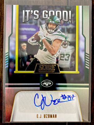 2023 Score CJ Uzomah It s Good Auto IG-CU Jets