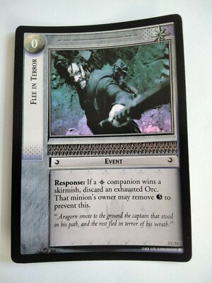 Lotr TCG CCG: MOM Foil - Flee in Terror 2013 - NM