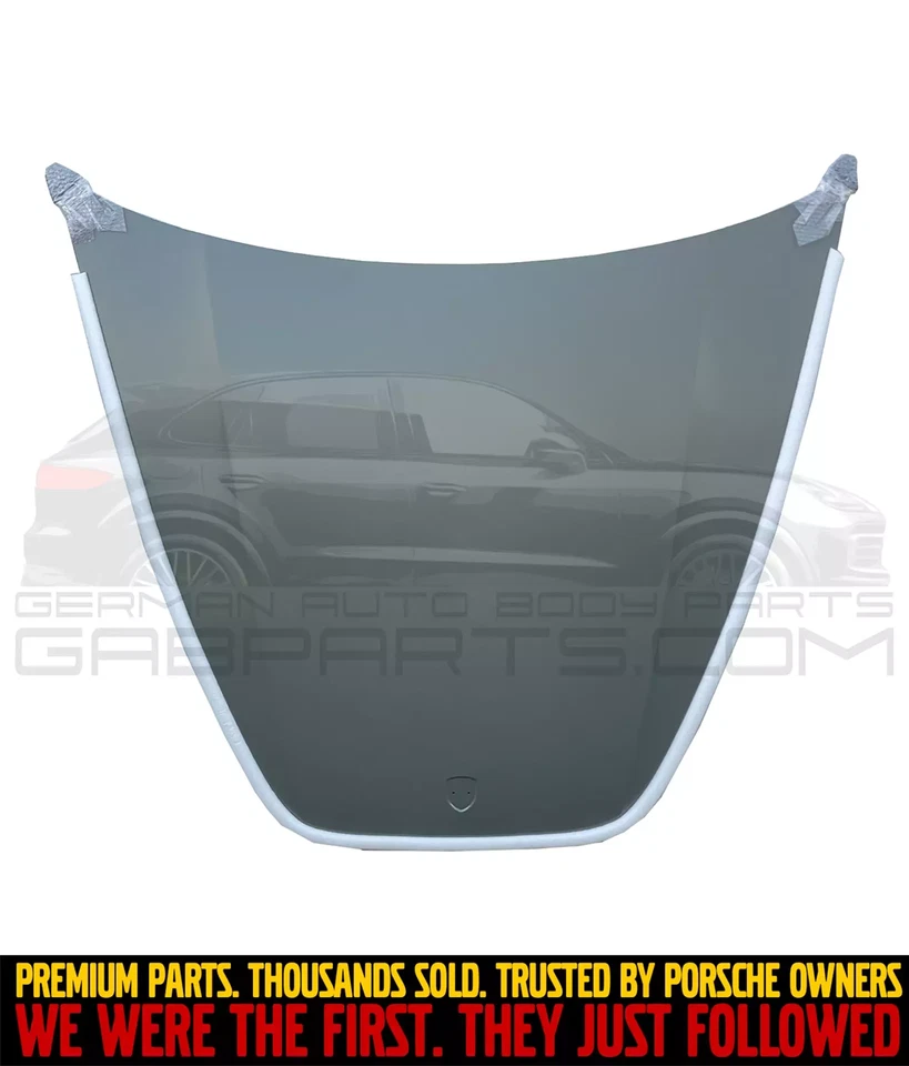 New Premium Aluminum Hood Porsche Cayenne 2011-2014 95851101102GRV Lid Bonnet - Imagem 2 de 4