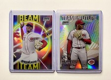 Hunter Greene 2022 Stadium Club Chrome Baseball Beam Team RC SP #BT-11 Reds