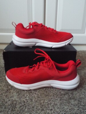 UNDER ARMOUR Shoes Mens 9 Red Training UA Charged Assert 10 Running Athletic NWT