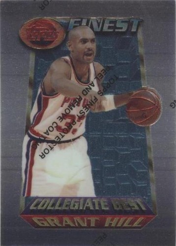1996 Topps Finest Grant Hill #130 Gold Refractor Coating eBay 1/1
