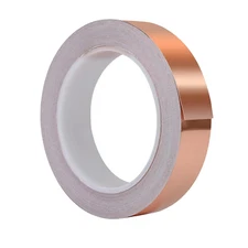 Copper Foil Tape 1" X 65Ft Conductive Metal Foil Adhesive Tape for Guitar, Craft