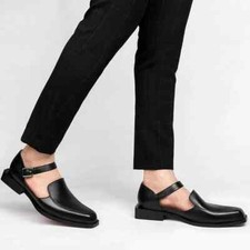 Men's Summer Sandals Pu Leather Dress Shoe Men Business Formal Shoes Men