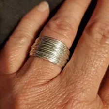 Solid 925 Sterling Silver Mix Bunch Ring Meditation Ring Handmade Ring All Size