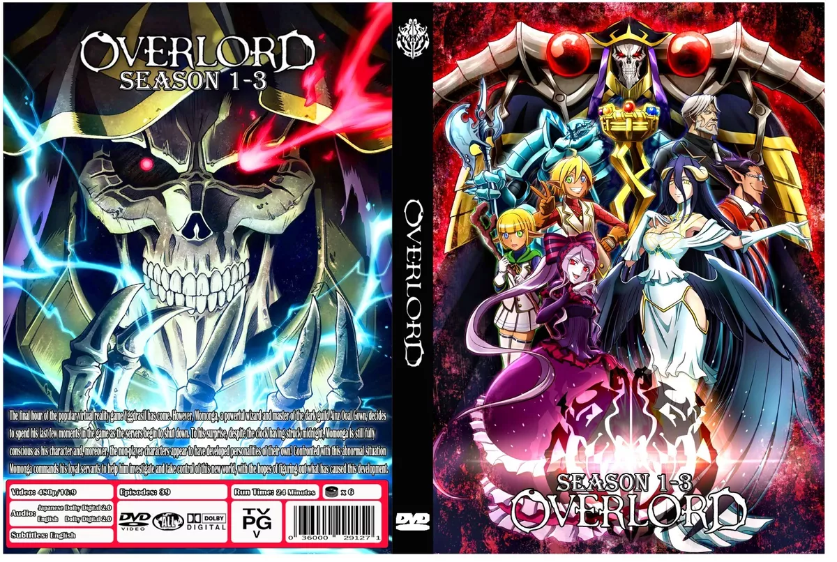 Overlord Anime Series Season 1-3 Dual Audio English/Japanese with English  Subs