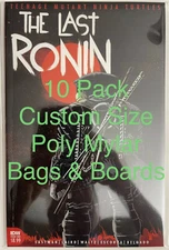 10 X Teenage Mutant Ninja Turtles Last Ronin #1 Poly Mylar Bags & Custom Board