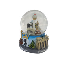 new Berlin Cathedral Souvenir Snowdome Germany Snowglobe Brandenburg Gate 95mm