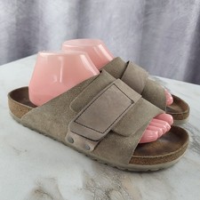 Birkenstock Kyoto Taupe Suede Sandals Men's 8 Women's 10 Tan