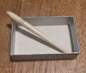 Vintage- 1830's Bone Bodkin Sewing Stilletto