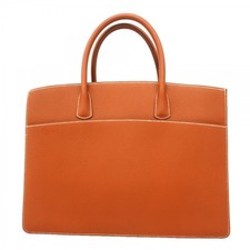 Auth 6dc2748 HERMES Tote Bag White bus GM Fjord Noazette Gold metal fittin...
