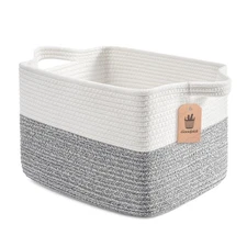 Goodpick Woven Storage Basket, Cotton Rope Baskets for Organizing, Closet Storag