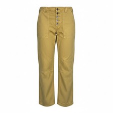 Anthropologie Pants Womens Size 28 The Wanderer Button Fly Straight Leg Yellow