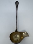 Antique 800 Silver Gilt Gravy / Sauce Ladle – 13.25” L 226g – DIXIE Mark Mono — photo 1
