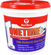 Red Devil 0544 ONETIME Lightweight Spackle Wall Repair, Pack of 1, White 