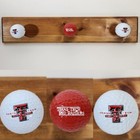 Texas Tech Golf Ball Hanging Hat Coat Rack Dorm Room Office Home Wall Decor