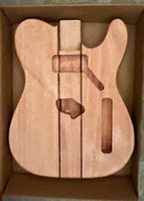 BexGears DIY Electric Guitar Body Okoume Wood Open Box Item 