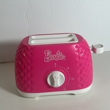 Barbie Toaster Toy Pink Pop Up Action Timer Work