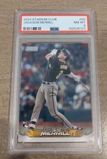2024 Stadium Club Jackson Merrill RC Rookie #50 San Diego Padres PSA 8 Nm-mint