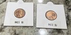 1942-S & 1942-D Lincoln Wheat Cent BU (Uncirculated) SF &  Denver Mint Penny