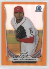 2014 Bowman Chrome Prospects Orange Refractor 1/25 Carlos Contreras #BCP7 0m8