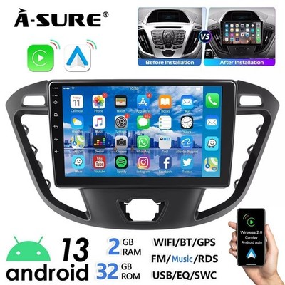 2G+64GB Android 15 Autoradio Ford Transit Custom 2012-2021 GPS Navi CarPlay RDS